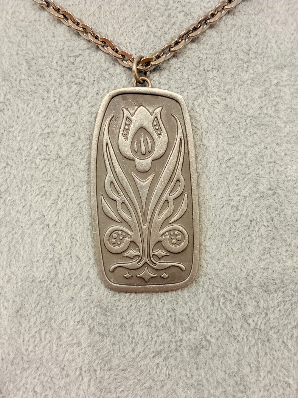 Jorgen Jensen vintage pewter necklace